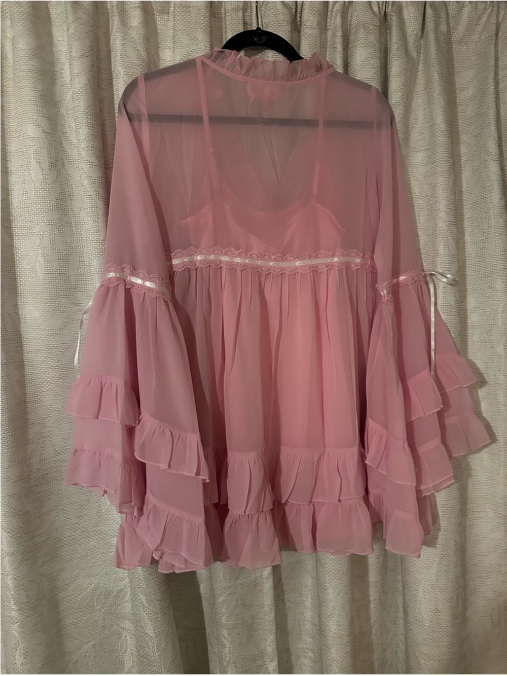 Sugar Thrillz Pink Ruffle Real Divinity Mini Dress - Picture 3 of 4